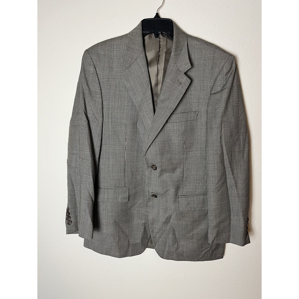IZOD Blazer Mens 40R‎ Gray Wool Two Button Jacket Classic Fit Workwear Tunisia